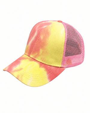 ILTEX Apparel Tie Dye Pink Yellow Cap