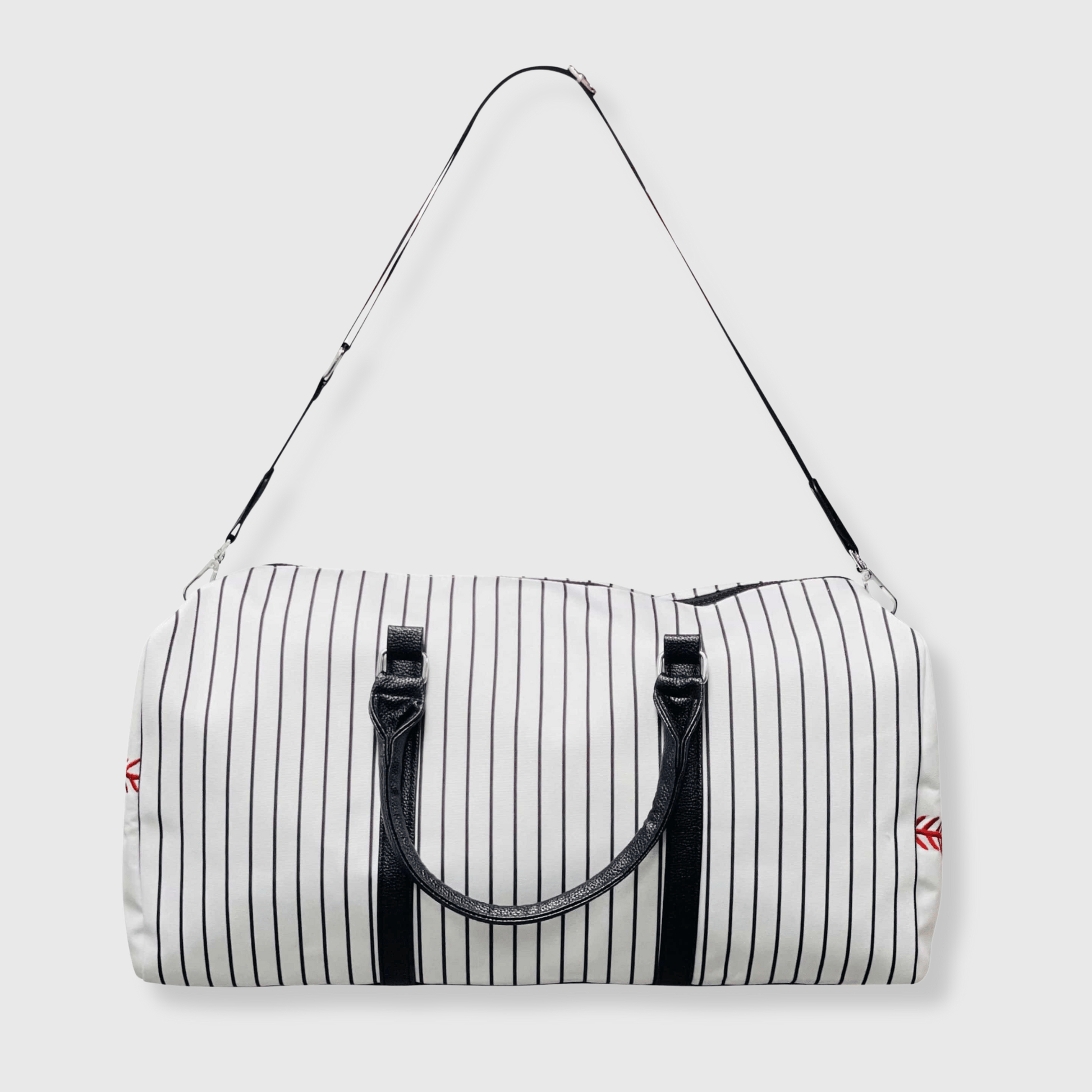 ILTEX Apparel Tote Bag Baseball White Black Duffel Bag