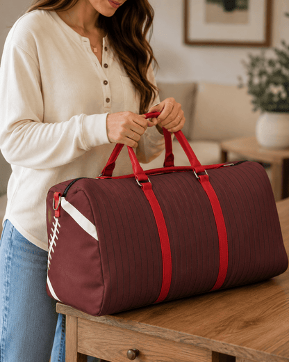 ILTEX Apparel Tote Bag Football Brown Duffel Bag