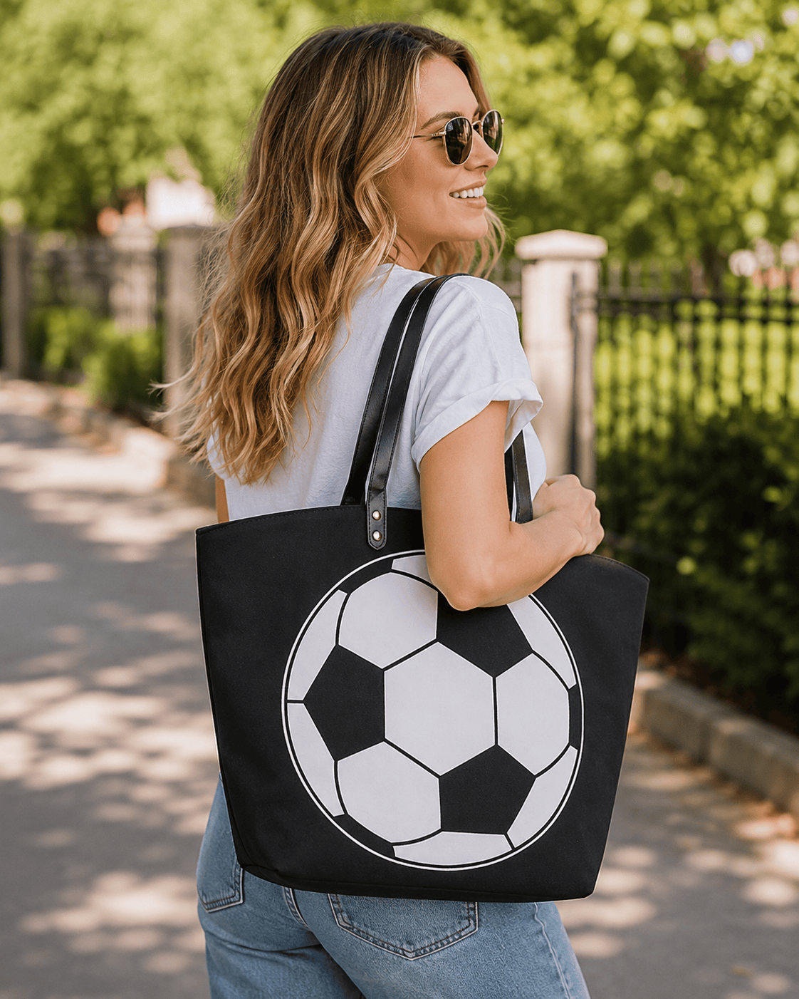 ILTEX Apparel Tote Bag Soccer Canvas Tote Bag