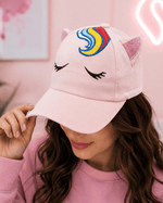ILTEX Apparel Unicorn Pink Ears Kids Cap
