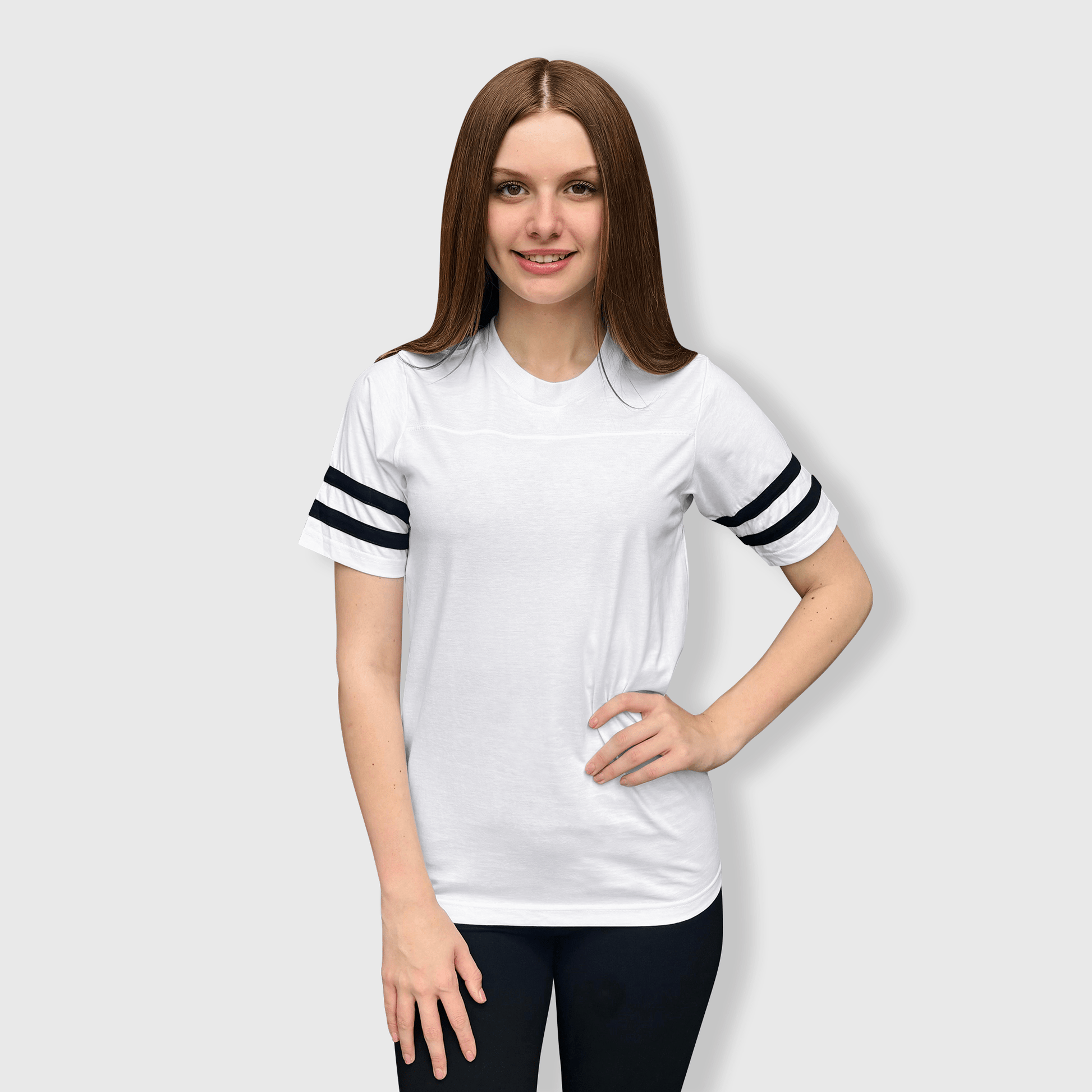 ILTEX Apparel White / Small 2 Stripes Jersey T-Shirt