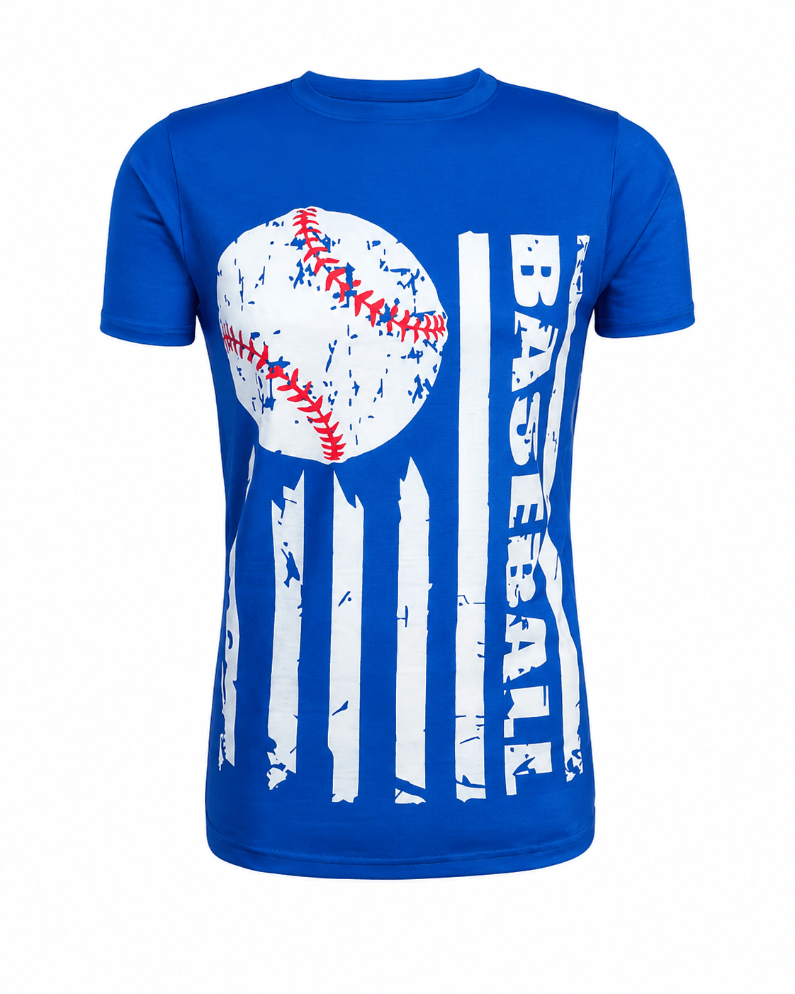ILTEX Apparel Women's Clothing Baseball Striped Blue Top