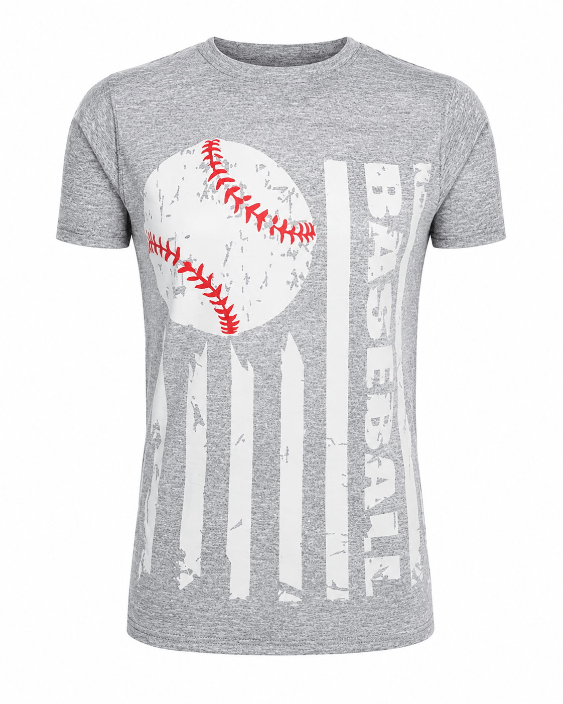 ILTEX Apparel Women's Clothing Baseball Striped Gray Top
