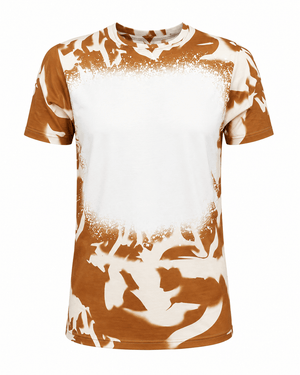 ILTEX Apparel Women's Clothing Brown Western Blank Faux Bleached Top