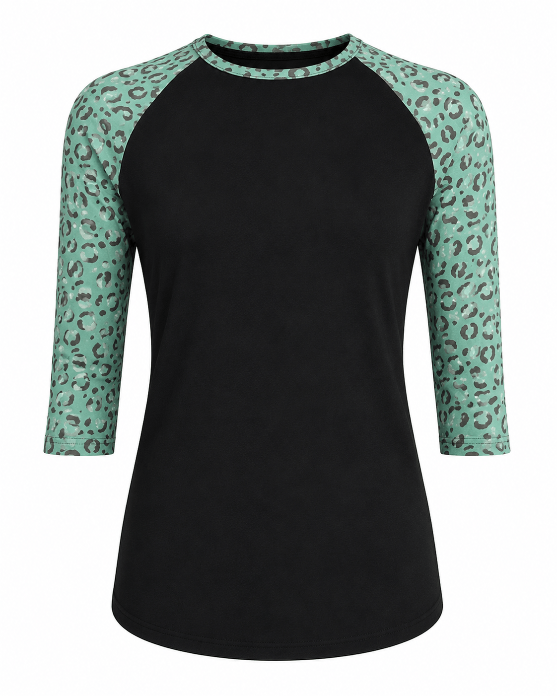 ILTEX Apparel Women's Clothing Cheetah Black Green Top