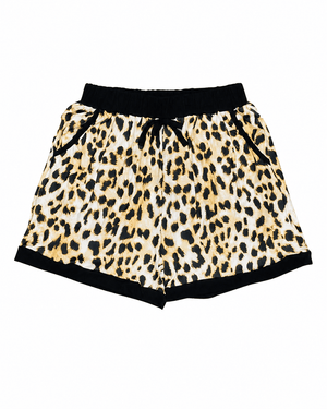 ILTEX Apparel Women's Clothing Cheetah Black Women's Shorts