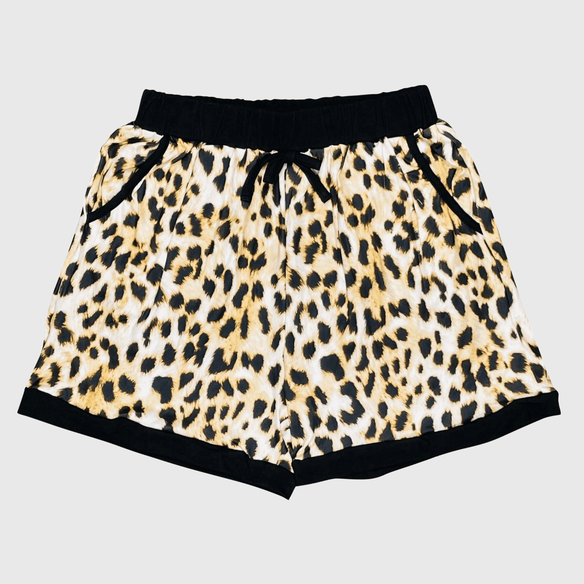 ILTEX Apparel Women's Clothing Cheetah Black Women's Shorts