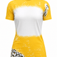 ILTEX Apparel Women's Clothing Cheetah Gold Blank Faux Bleached Top