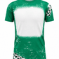 ILTEX Apparel Women's Clothing Cheetah Green Blank Faux Bleached Top