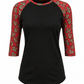ILTEX Apparel Women's Clothing Cheetah Heart Black Pink Top