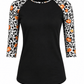 ILTEX Apparel Women's Clothing Cheetah Pumpkin Black Top