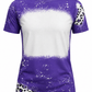 ILTEX Apparel Women's Clothing Cheetah Purple Blank Faux Bleached Top