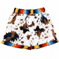 ILTEX Apparel Women's Clothing Cow Brown Serape Women's Shorts