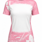 ILTEX Apparel Women's Clothing Dusty Pink Blank Faux Bleached Top