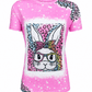 ILTEX Apparel Women's Clothing Easter Bunny Pink Cheetah Top