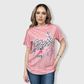 ILTEX Apparel Women's Clothing Easter Cheetah Coral Floral Bunny Top