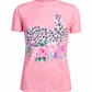 ILTEX Apparel Women's Clothing Easter Cheetah Coral Floral Bunny Top