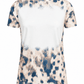 ILTEX Apparel Women's Clothing Faded Cheetah Beige Blank Faux Bleached Top