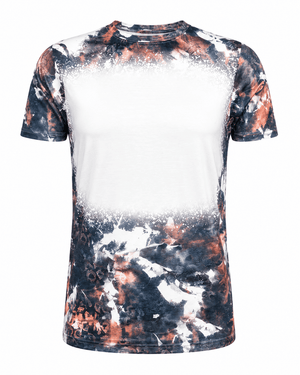 ILTEX Apparel Women's Clothing Faded Cheetah Black Brown Blank Faux Bleached Top