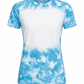 ILTEX Apparel Women's Clothing Faded Cheetah Blue Blank Faux Bleached Top