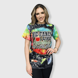 ILTEX Apparel Women's Clothing 'Fancy Like Apple Bees' Bleached Tee