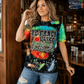 ILTEX Apparel Women's Clothing 'Fancy Like Apple Bees' Bleached Tee
