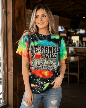 ILTEX Apparel Women's Clothing 'Fancy Like Apple Bees' Bleached Tee