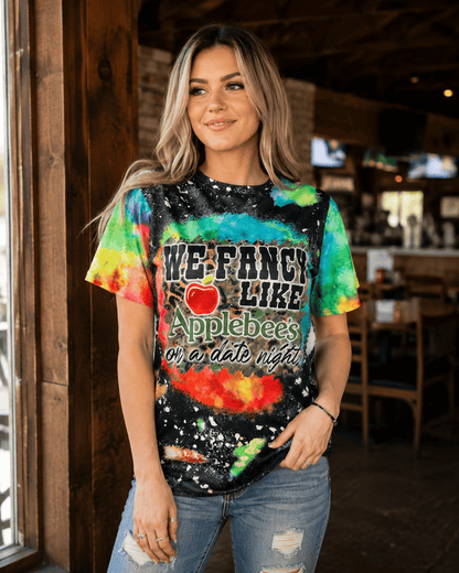 ILTEX Apparel Women's Clothing 'Fancy Like Apple Bees' Bleached Tee