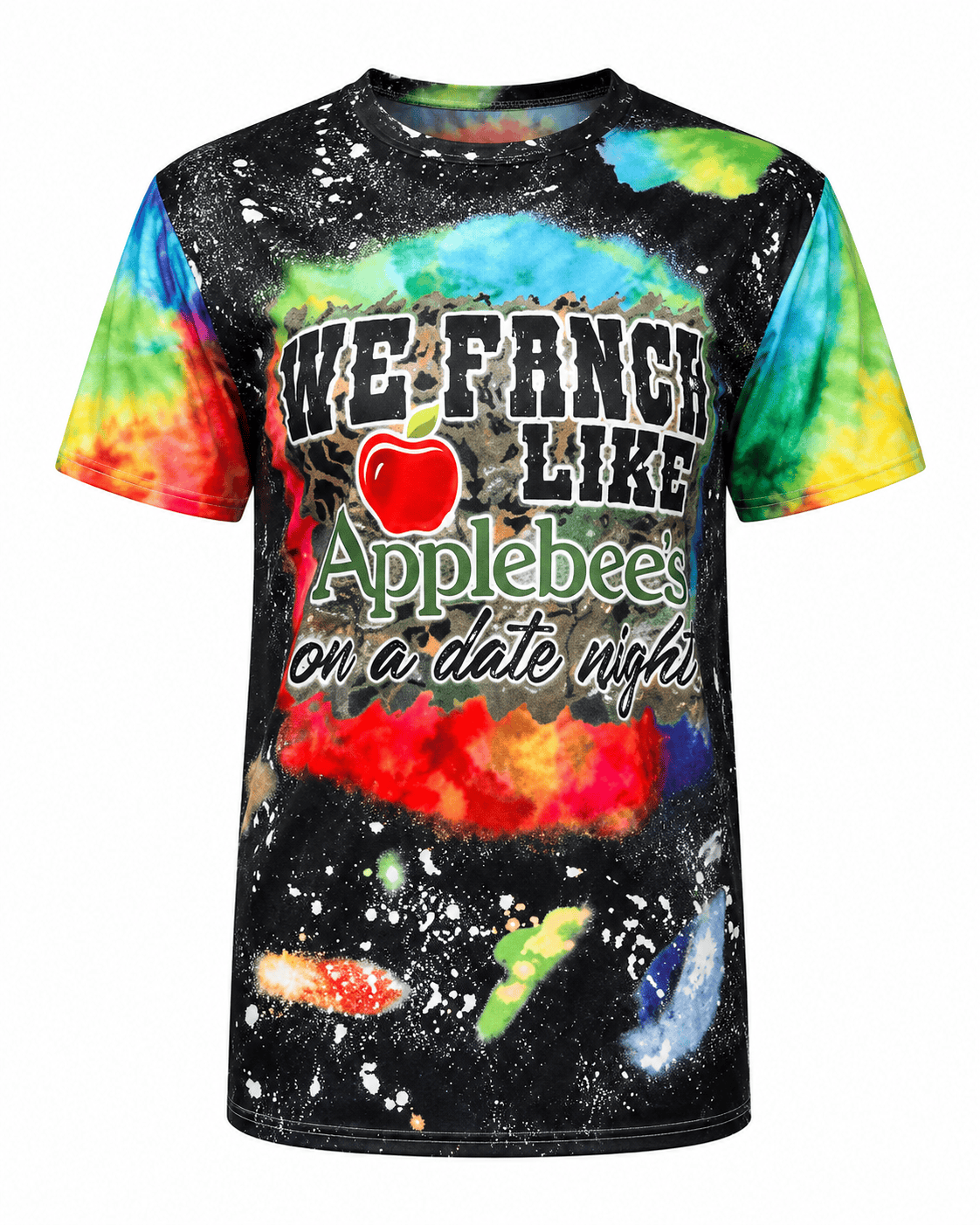 ILTEX Apparel Women's Clothing 'Fancy Like Apple Bees' Bleached Tee