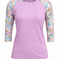 ILTEX Apparel Women's Clothing Floral Pink Abstract Top
