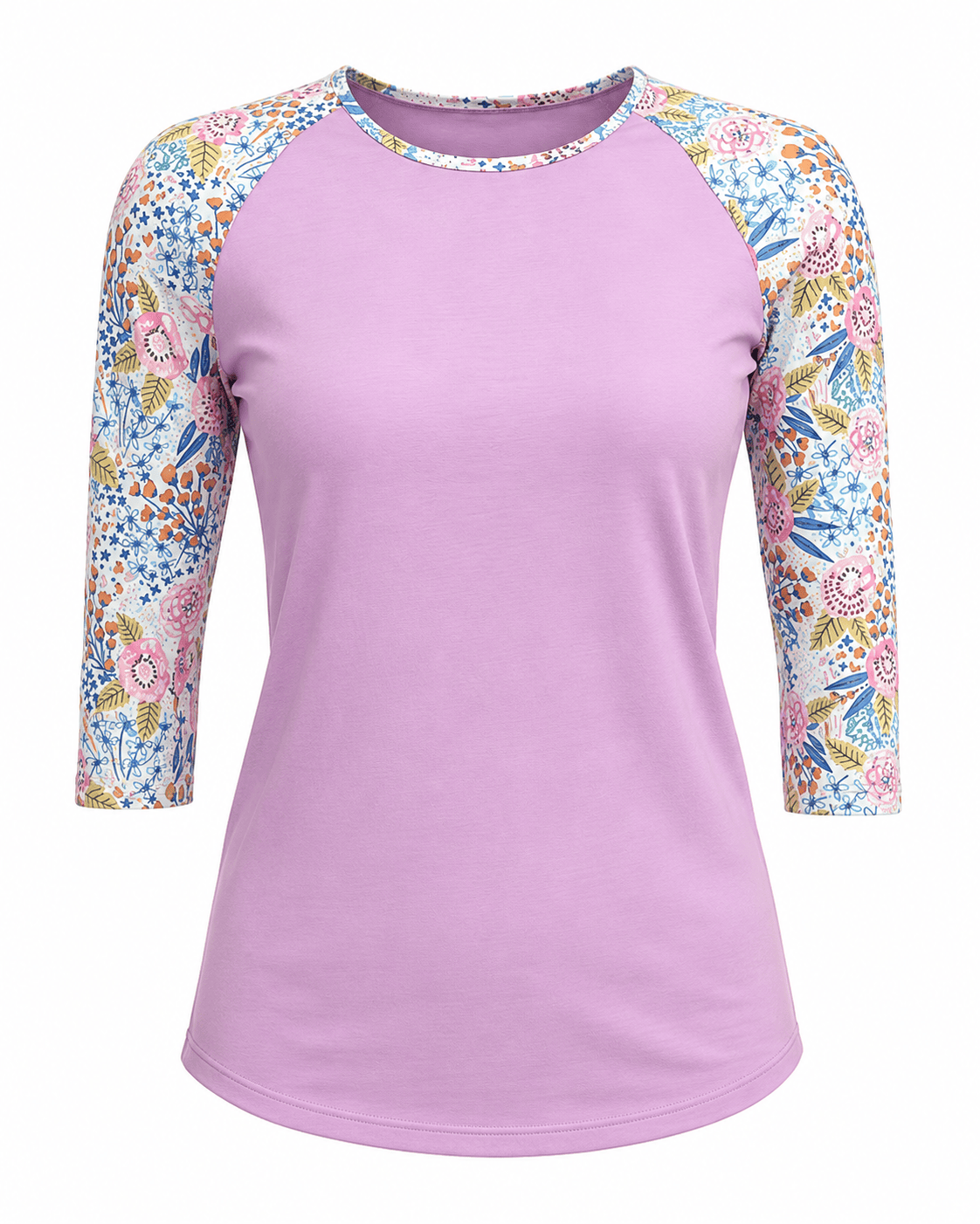 ILTEX Apparel Women's Clothing Floral Pink Abstract Top