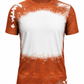 ILTEX Apparel Women's Clothing Football Brown Blank Faux Bleached Top