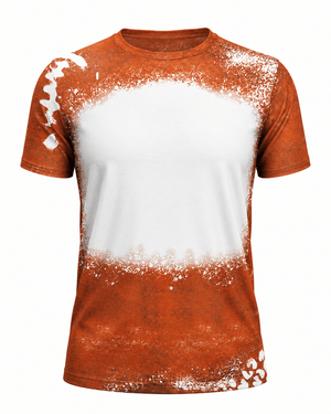 ILTEX Apparel Women's Clothing Football Brown Blank Faux Bleached Top