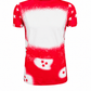 ILTEX Apparel Women's Clothing Fourth of July Stars Red Blank Faux Bleached Top