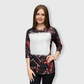 ILTEX Apparel Women's Clothing Halloween Raglan Blank Faux Bleached Top - HAW201