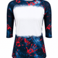 ILTEX Apparel Women's Clothing Halloween Raglan Blank Faux Bleached Top - HAW202