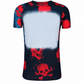 ILTEX Apparel Women's Clothing Halloween Skulls Blank Faux Bleached Top - HAW203