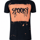 ILTEX Apparel Women's Clothing Halloween 'Spooky' Black Bleached Top