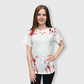 ILTEX Apparel Women's Clothing Halloween White Splatter Blank Faux Bleached Top - HAW204