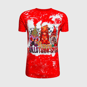 ILTEX Apparel Women's Clothing Happy Hallo Thanksmas Short Sleeve Top