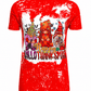 ILTEX Apparel Women's Clothing Happy Hallo Thanksmas Short Sleeve Top