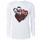 ILTEX Apparel Women's Clothing Heart Cow White Top