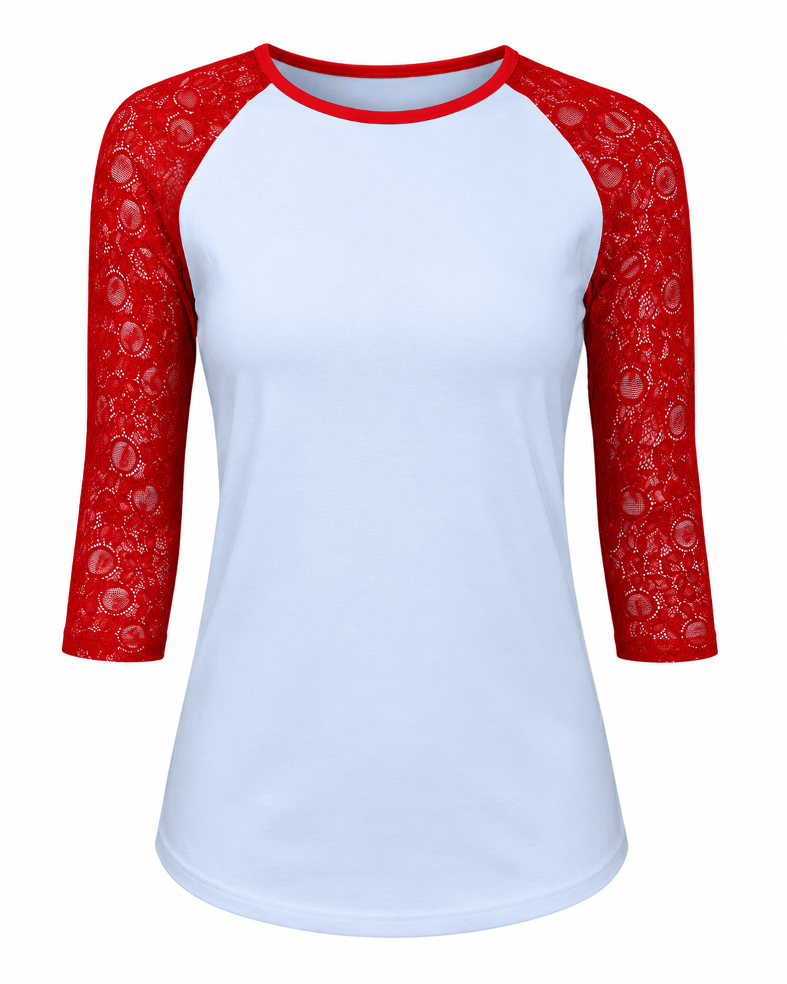 ILTEX Apparel Women's Clothing Lace Sleeves Top