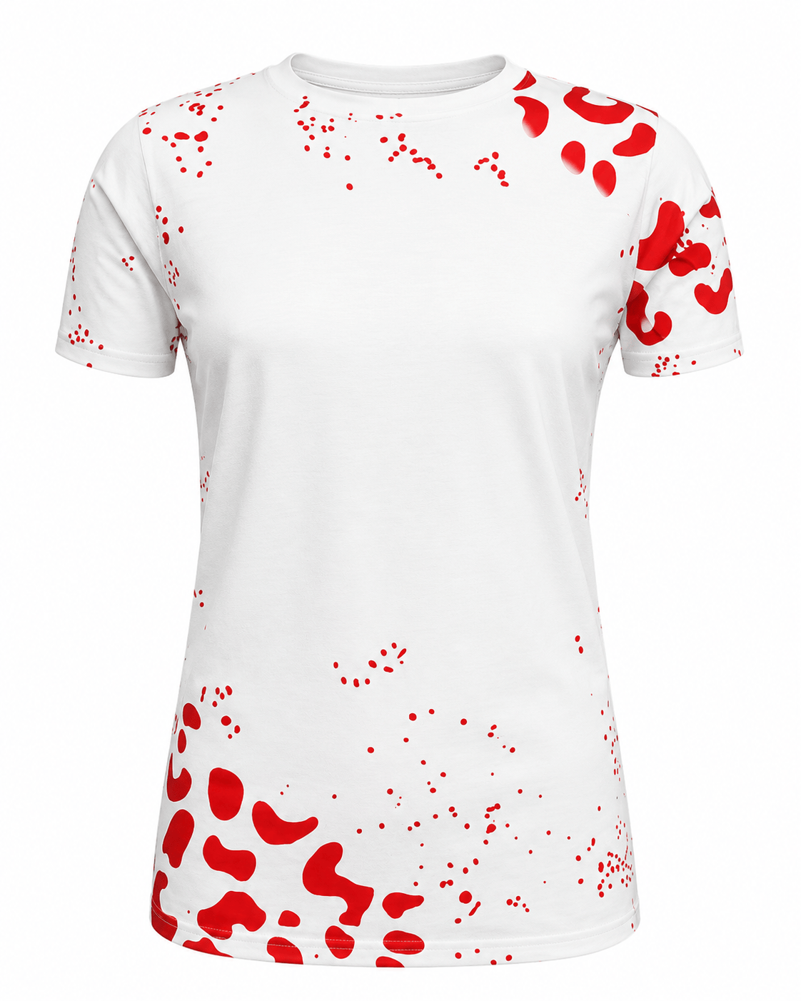 ILTEX Apparel Women's Clothing Leopard Red White Blank Tee