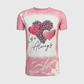 ILTEX Apparel Women's Clothing 'Love Always' Heart Dusty Pink Faux Bleached Top