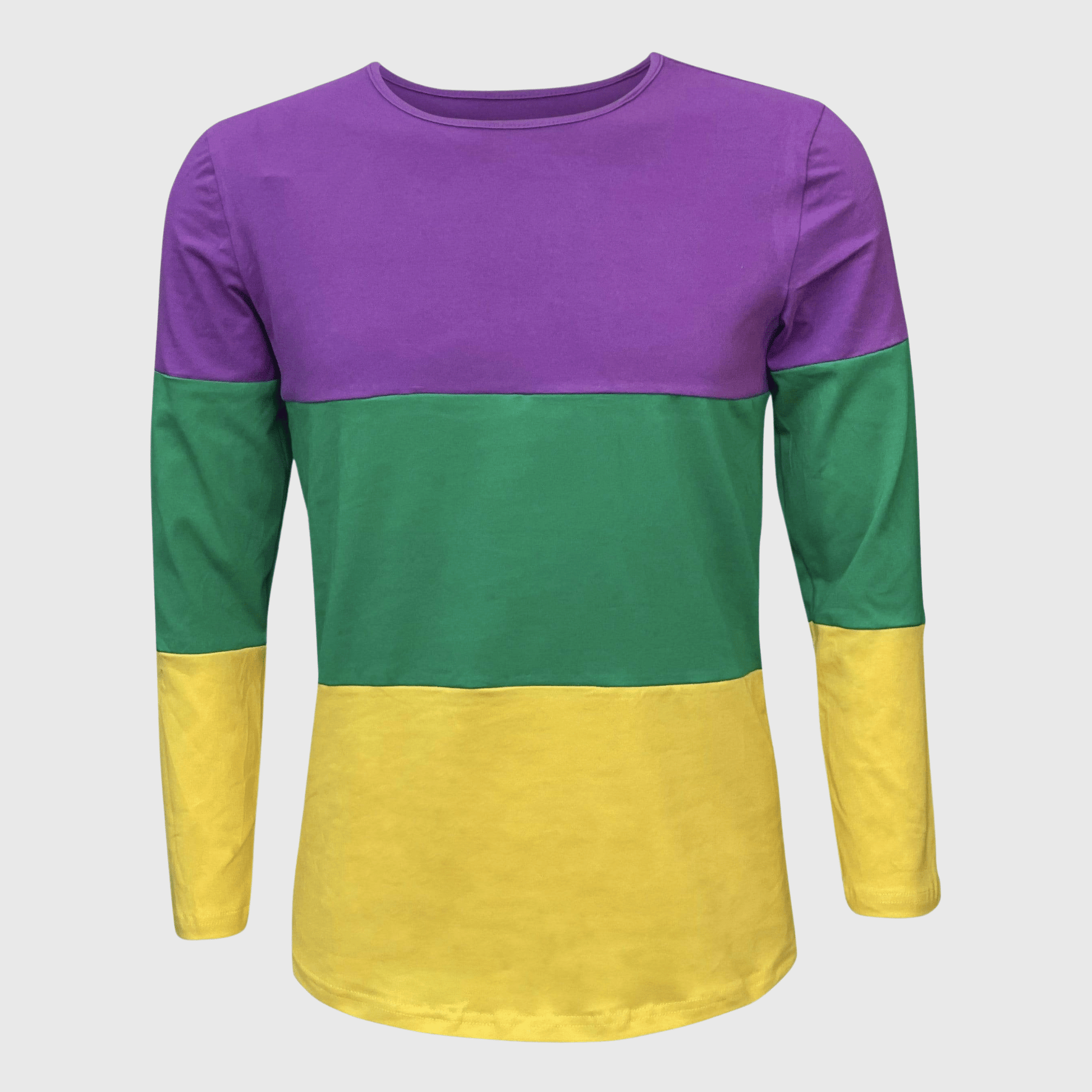 ILTEX Apparel Women's Clothing Mardi Gras Color Block Top