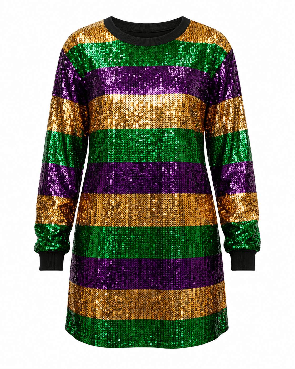 ILTEX Apparel Women's Clothing Mardi Gras Sequin Dress