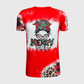 ILTEX Apparel Women's Clothing Merry Mama Red Plaid Cheetah Short Sleeve Top