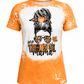 ILTEX Apparel Women's Clothing Messy Bun 'One Thankful Mama' Bleached Top